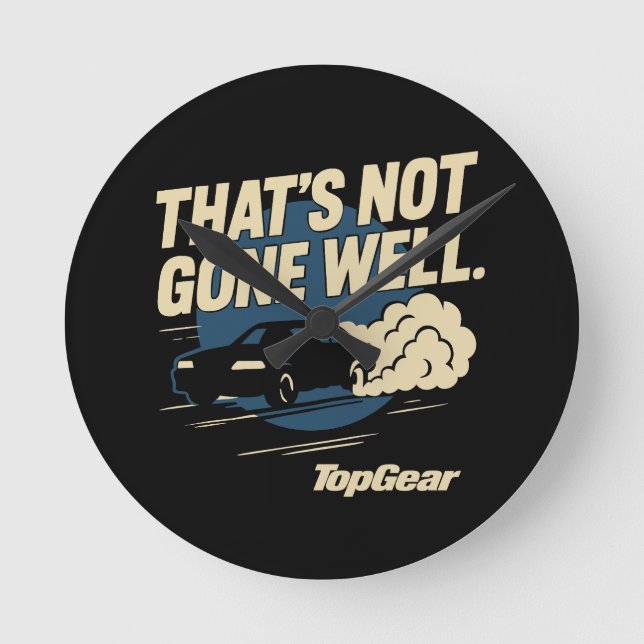 Horloge Ronde Top Gear That's Not Gone Well (Recto)