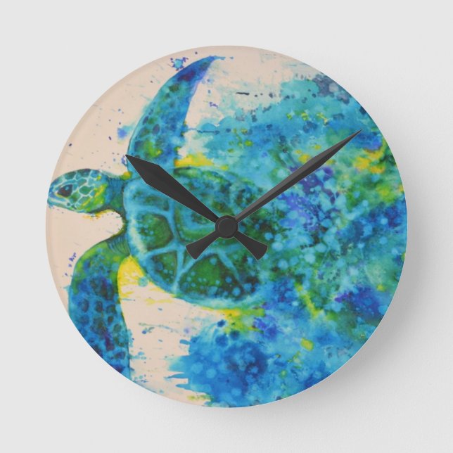 Horloge Ronde tortue de mer (Recto)