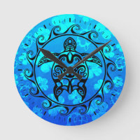 Tortue tribale noire