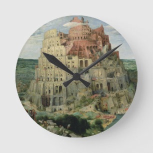 Horloge Ronde Tour de Babel, 1563 (huile sur panneau)