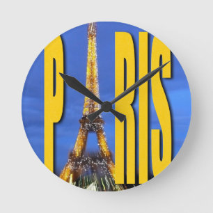 Horloge Ronde Tour Eiffel Paris France