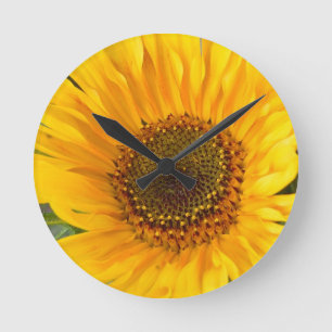 Horloge Ronde Tournesol ardent