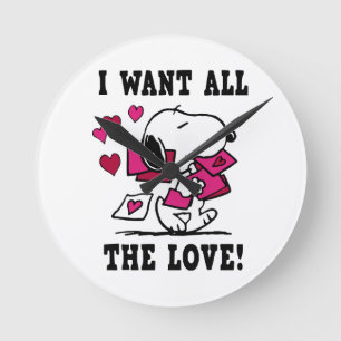 Horloge Ronde Toute la Saint-Valentin d'amour