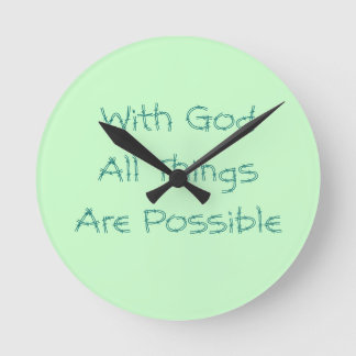 Horloge Ronde Toutes Les Choses Sont Possibles