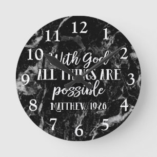Horloge Ronde Toutes les choses sont vers chrétien possible de