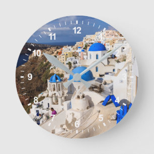 Horloge Ronde Traditional Greek Houses