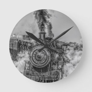 Horloge Ronde Train de vapeur