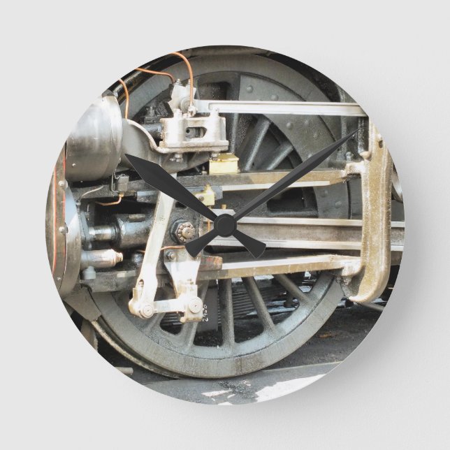 HORLOGE RONDE TRAINS À VAPEUR (Recto)