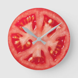 Horloge Ronde Tranche de tomate