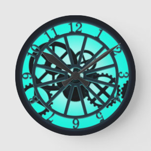 Horloge Ronde Travaux intérieurs en fer gothique à vapeur