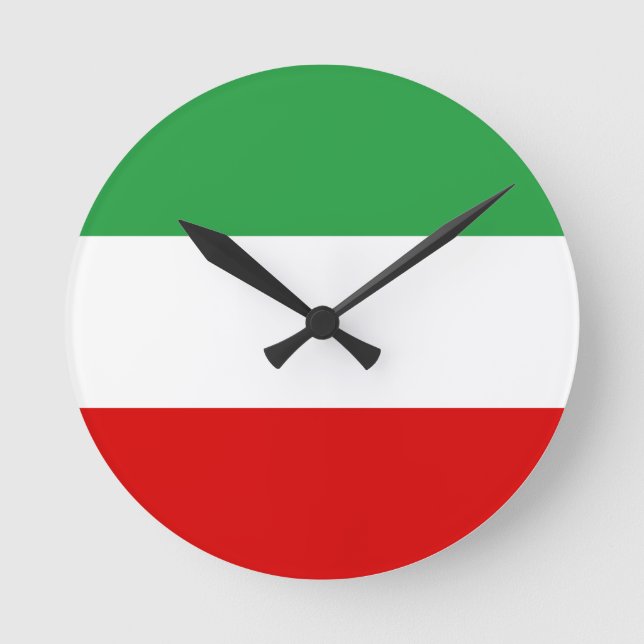 Horloge Ronde Tricolore iranien (Recto)
