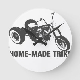 Horloge Ronde Tricycle fait maison
