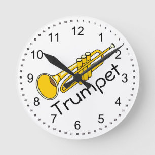 Horloge Ronde Trompette