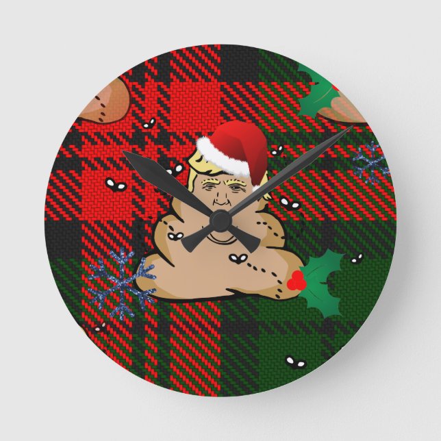 Horloge Ronde trump à la décharge de noël (Recto)