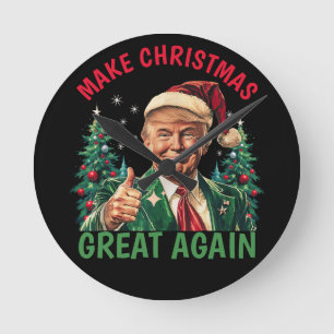 Horloge Ronde Trump refait à Noël sa grandeur Noël