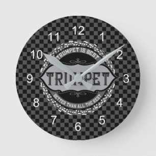 Horloge Ronde Trumpet Best Music Note Circle