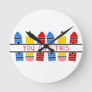 Horloge Ronde Tu As Ce Crayon Et Ce Crayon