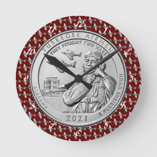Horloge Ronde Tuskegee Airmen COIN