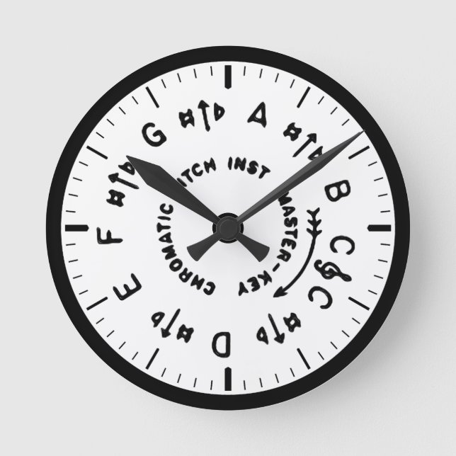 Horloge Ronde Tuyau blanc (Recto)