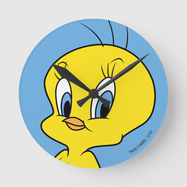 Horloge Ronde TWEETY™ | Oiseau intelligent (Recto)