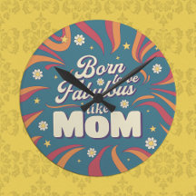 Typographie de citation de maman rétro psychédéliq