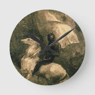 Horloge Ronde Un chevalier, c.1885