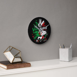 Horloge Ronde Un Deux Trois Viva Algérie – Coupe du Monde 2026 F