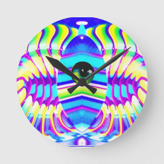 Horloge Ronde Une étoile à un oeil Bête Ken Gage Art psychédéliq