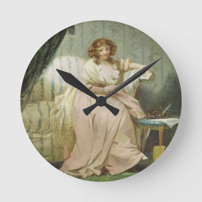 Horloge Ronde Une femme a appelé Anne, l'épouse de l'artiste, (Recto)