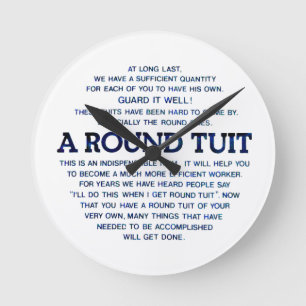 Horloge Ronde Une Tuit Ronde