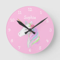 Unicorn Rainbow Personnalisé Nom de la fille Paste
