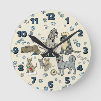 Horloge Ronde Uptly Plaid