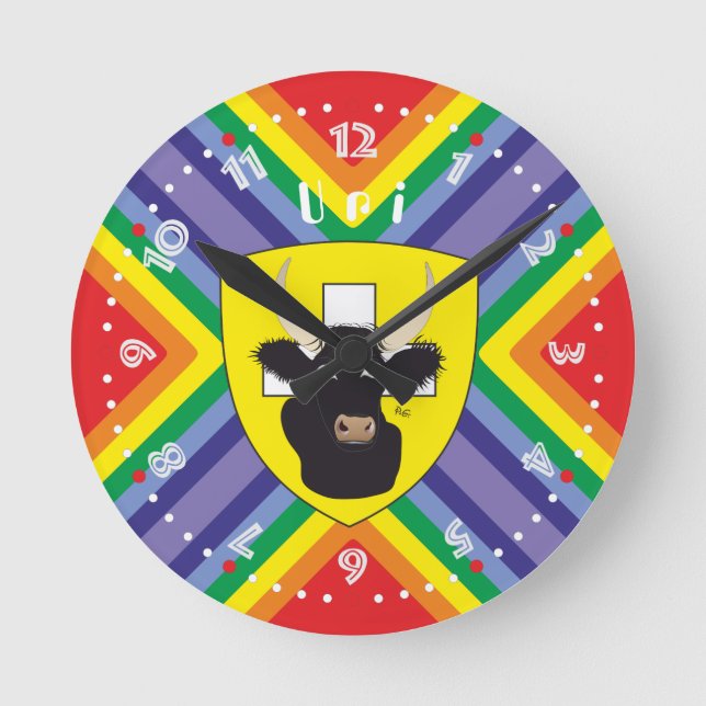 Horloge Ronde Uri Schweiz Svizzera Svizra Zeit (Recto)