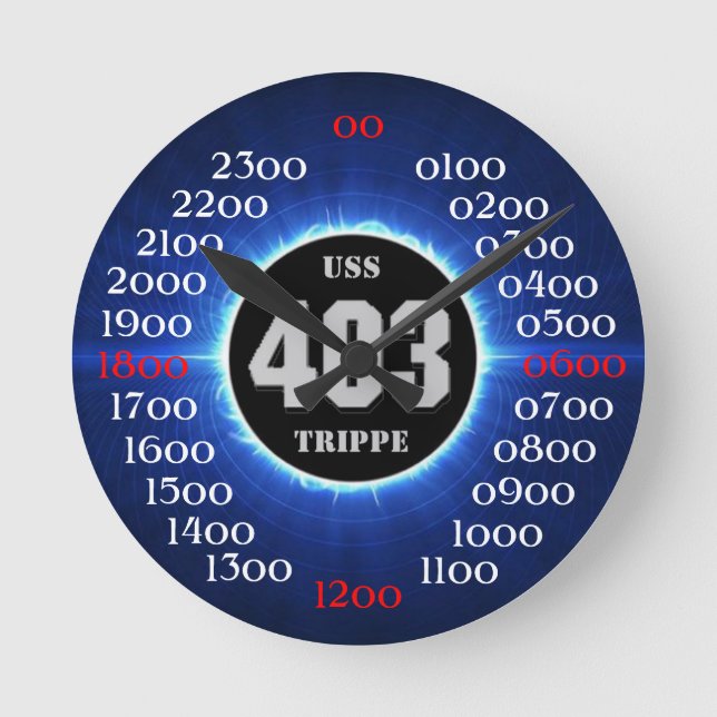Horloge Ronde USS Trippe (DD-403) (Recto)