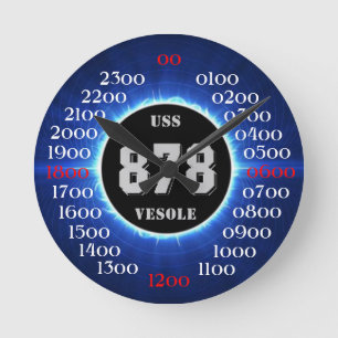 Horloge Ronde USS Vesole (DD 878) (DDR 878)