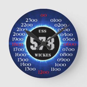 Horloge Ronde USS Wickes (DD-578)
