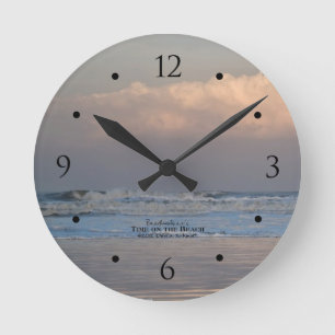 Horloge Ronde Vague de rupture à l'horloge de lever de soleil d