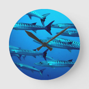 Horloge Ronde vague tropicale de l'eau d'océan de mer profonde