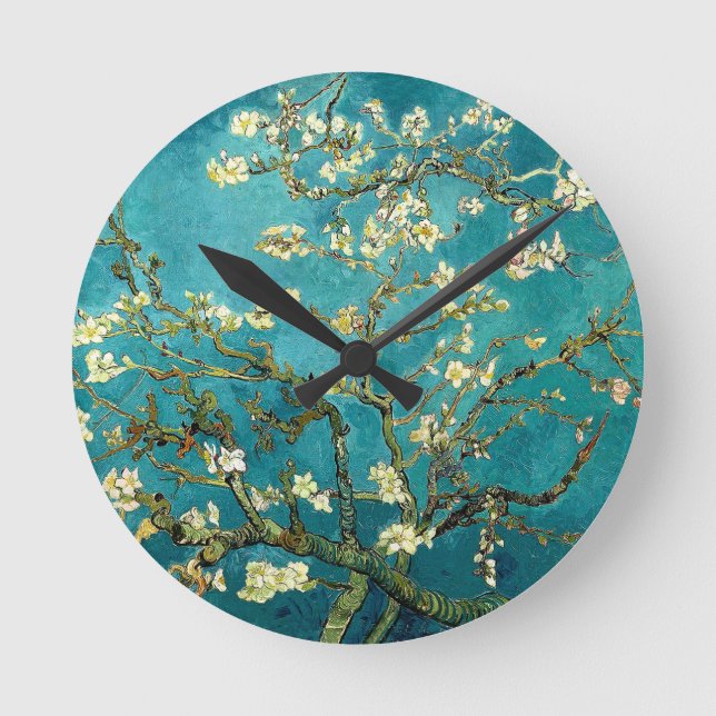 Horloge Ronde Van Gogh Almond Blossoms Impressionnisme Classique (Recto)