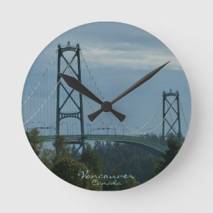 Horloge Ronde Vancouver Clock Toxits Decor Vancouver Wall Clock
