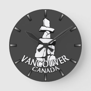 Horloge Ronde Vancouver Clock Toxits Decor Vancouver Wall Clock
