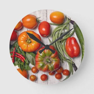 Horloge Ronde Vegetable and Herb Harvest