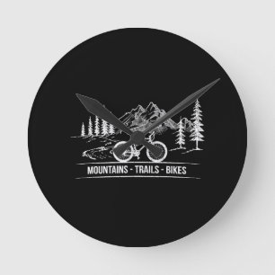 Horloge Ronde Vélos Mountain Trail - Vélo cycliste Rider