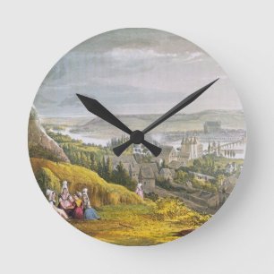 Horloge Ronde Vernon, from 'Views on the Seine', engraved by Tho