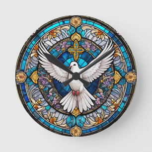 Horloge Ronde Verre de la Croix-Chrétienne