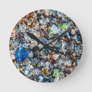 Horloge Ronde Verre de mer étincelant