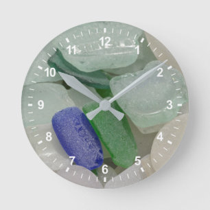 Horloge Ronde Verre de plage de Pale