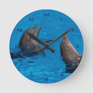 Horloge Ronde "verspielte Zeit" par mysteryella