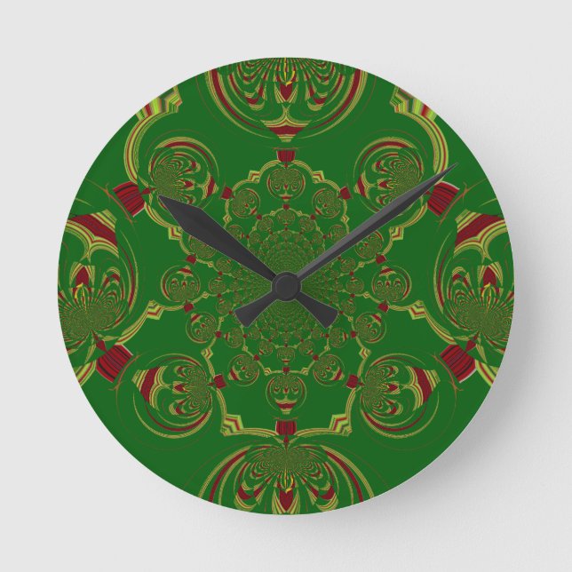 Horloge Ronde Vert vintage (Recto)