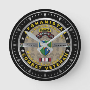 Horloge Ronde Vétéran d'Afghanistan du 75e régiment de rangers
